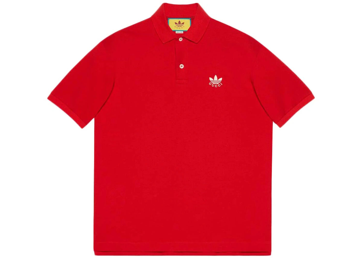 Gucci x adidas Cotton Piquet Polo Red