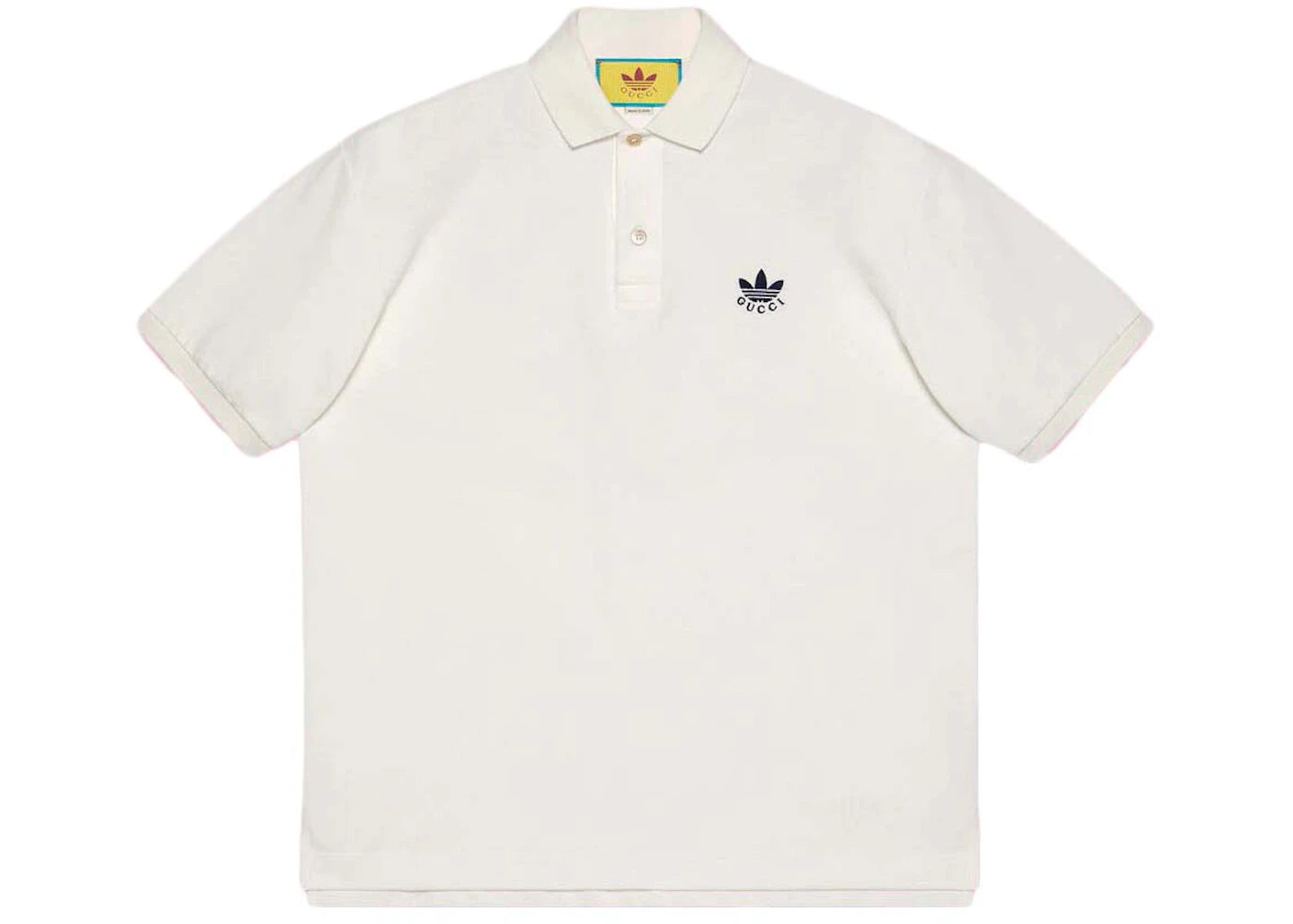 Gucci x adidas Cotton Piquet Polo White