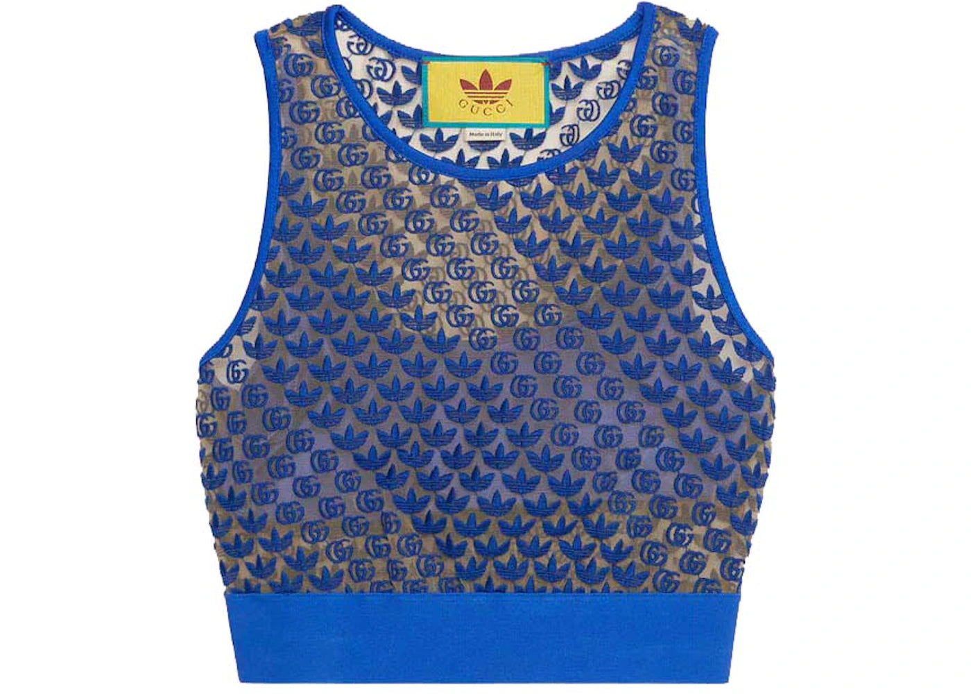 Gucci x adidas GG Tulle Top Blue
