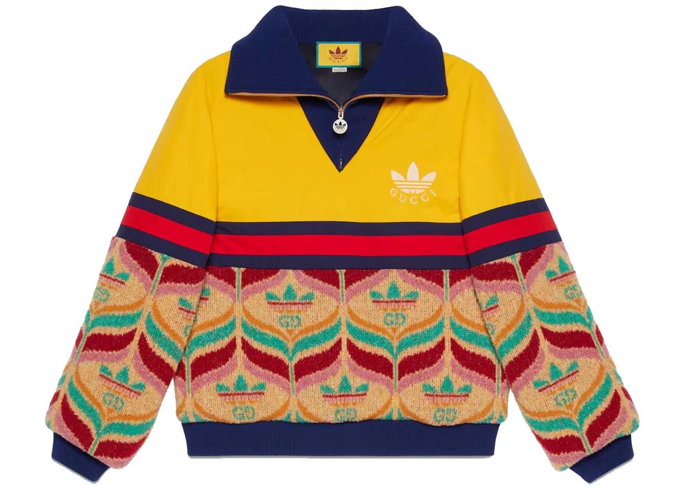 Gucci x adidas Half-Zip Jacket Camel/Yellow