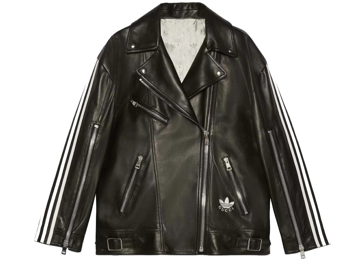 Gucci x adidas Leather Jacket Black