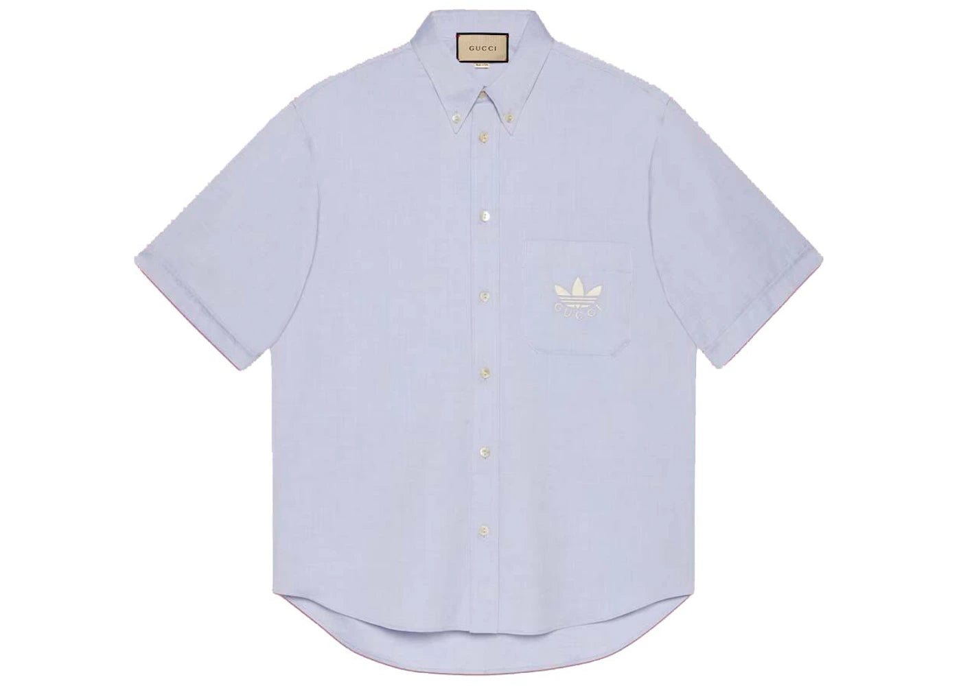 Gucci x adidas Oxford Cotton Shirt (FW22) Light Blue