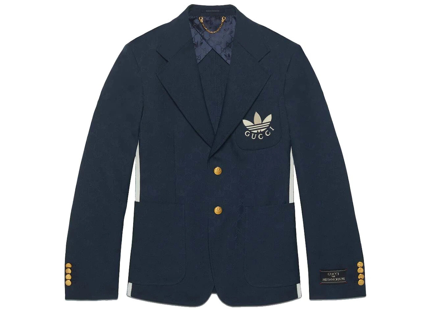 Gucci x adidas Polyester Formal Jacket Dark Blue