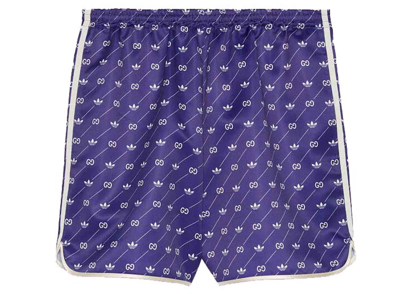 Gucci x adidas Trefoil Print Shorts Ivory/Blue