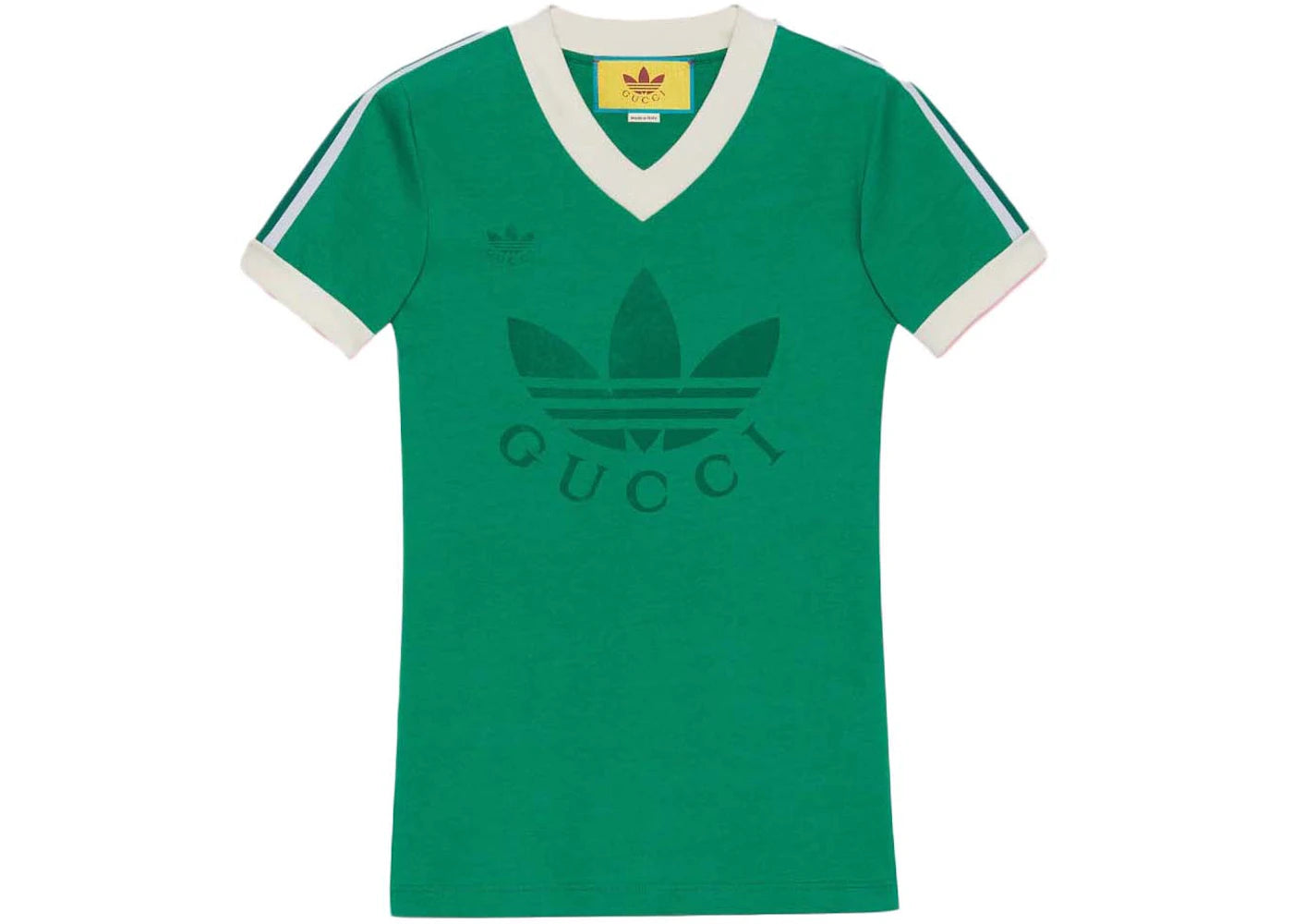 Gucci x adidas V-Neck T-Shirt Green
