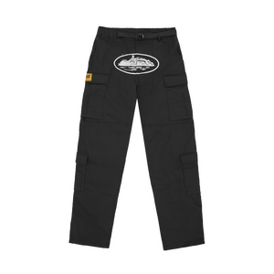 Corteiz Guerillaz Cargos Black/White