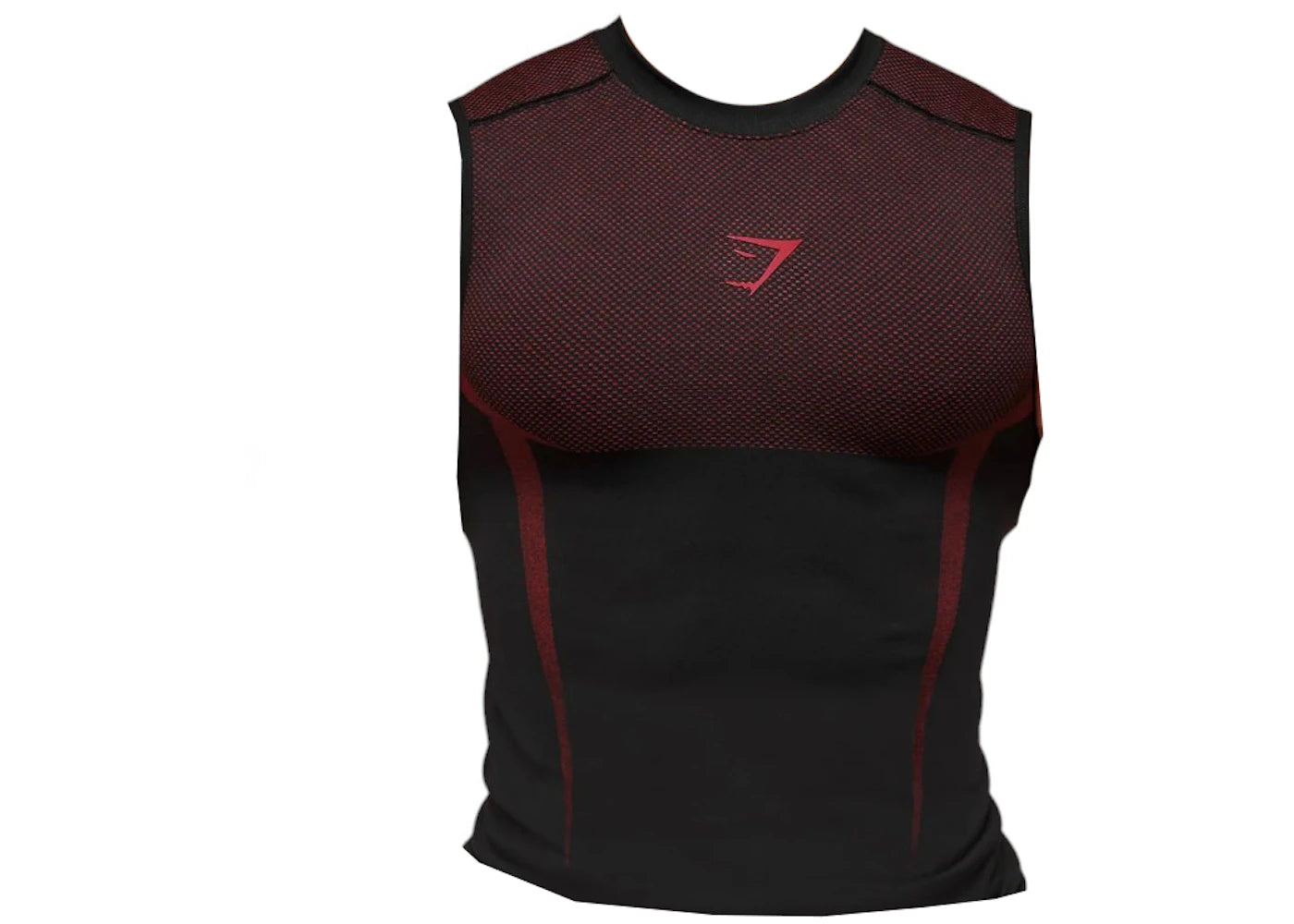 Gymshark Onyx 5.0 Tank Black/Carmine Red