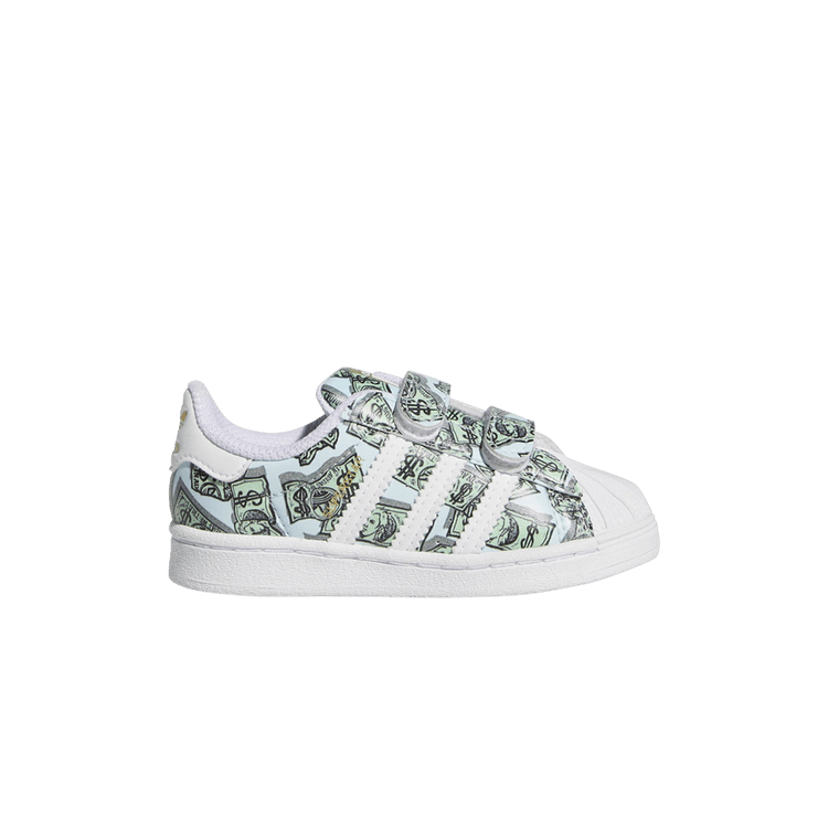 adidas Superstar Jeremy Scott Money Print Cloud White Gold Metallic (TD)