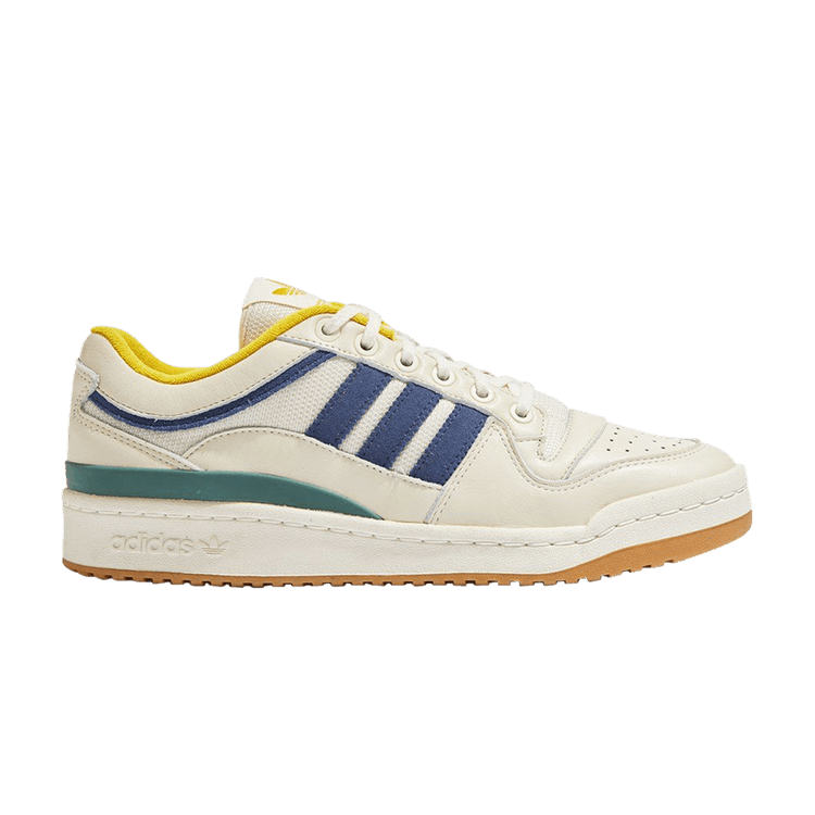 adidas Forum Low Wood Wood Off White Electric Blue Mustard Yellow