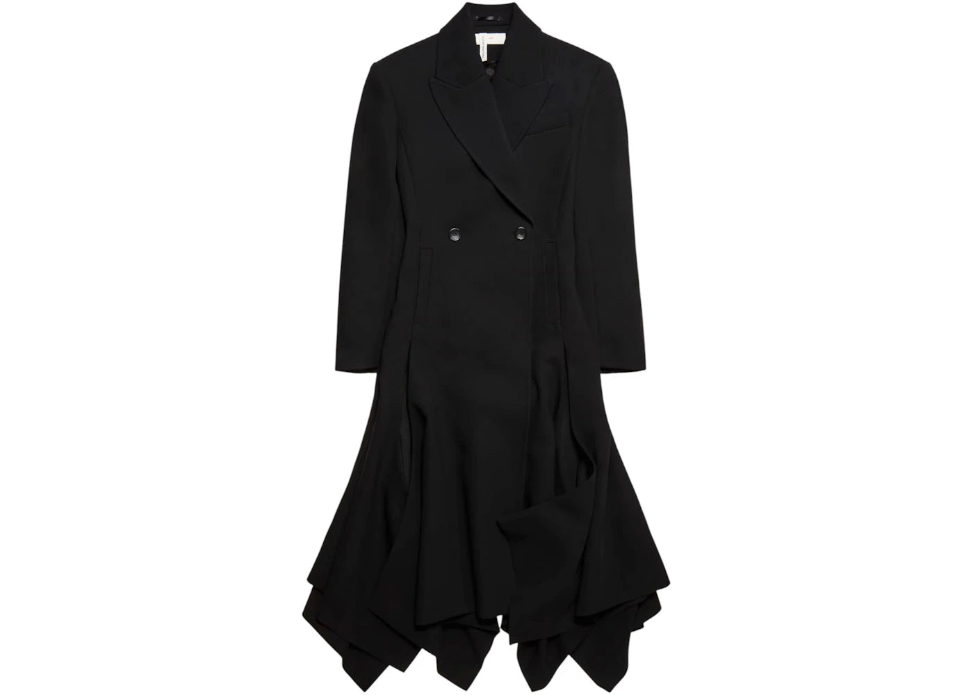 H&M x Glenn Martens Wool-Blend Coat Black