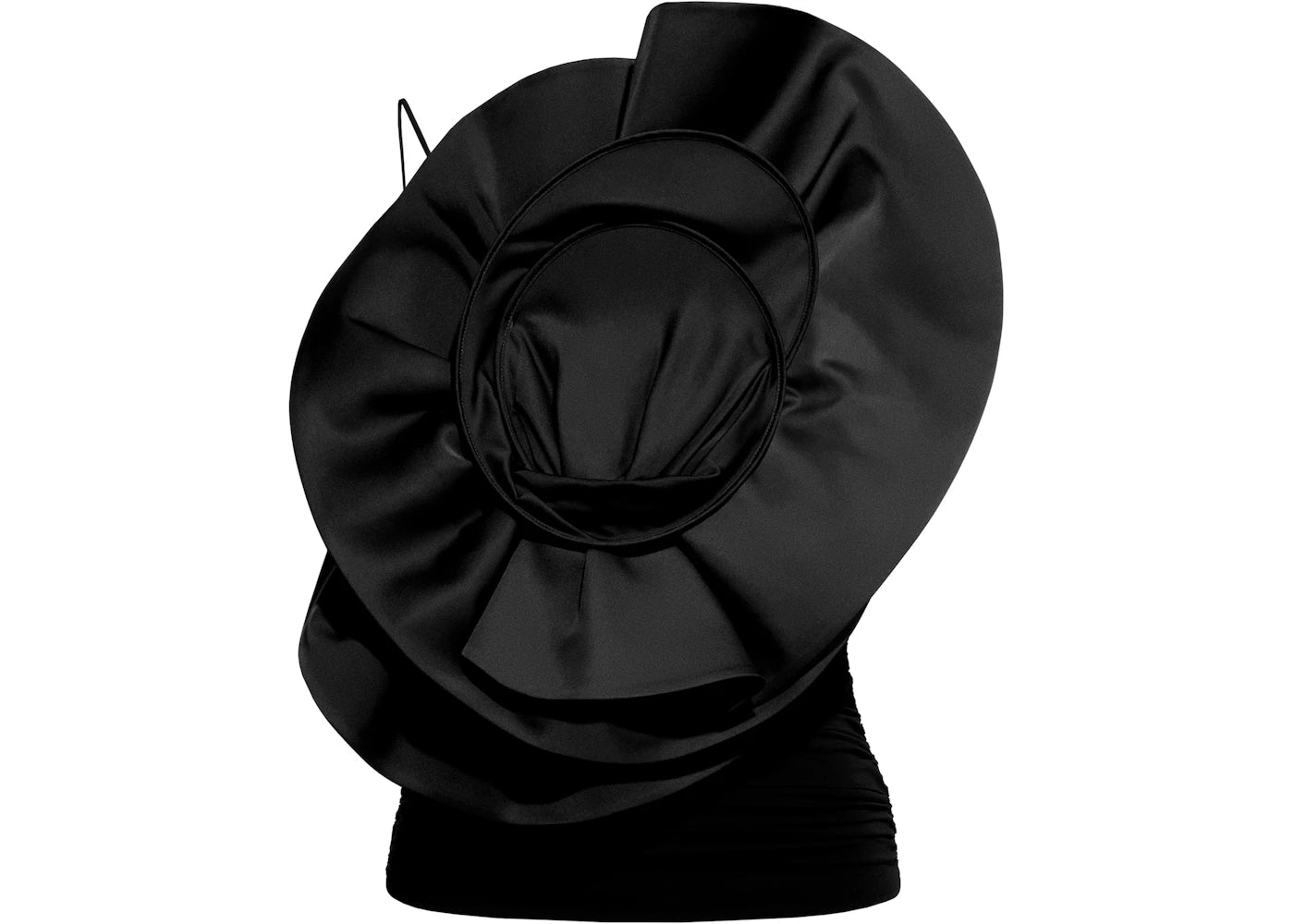 H&M x Magda Butrym Gathered Top with Rose Applique Black