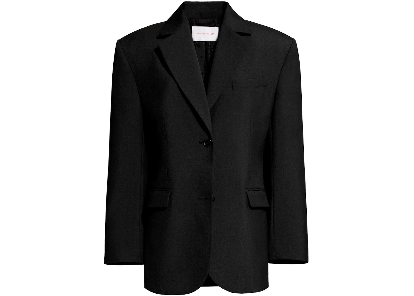 H&M x Magda Butrym Oversized Wool Blazer Black