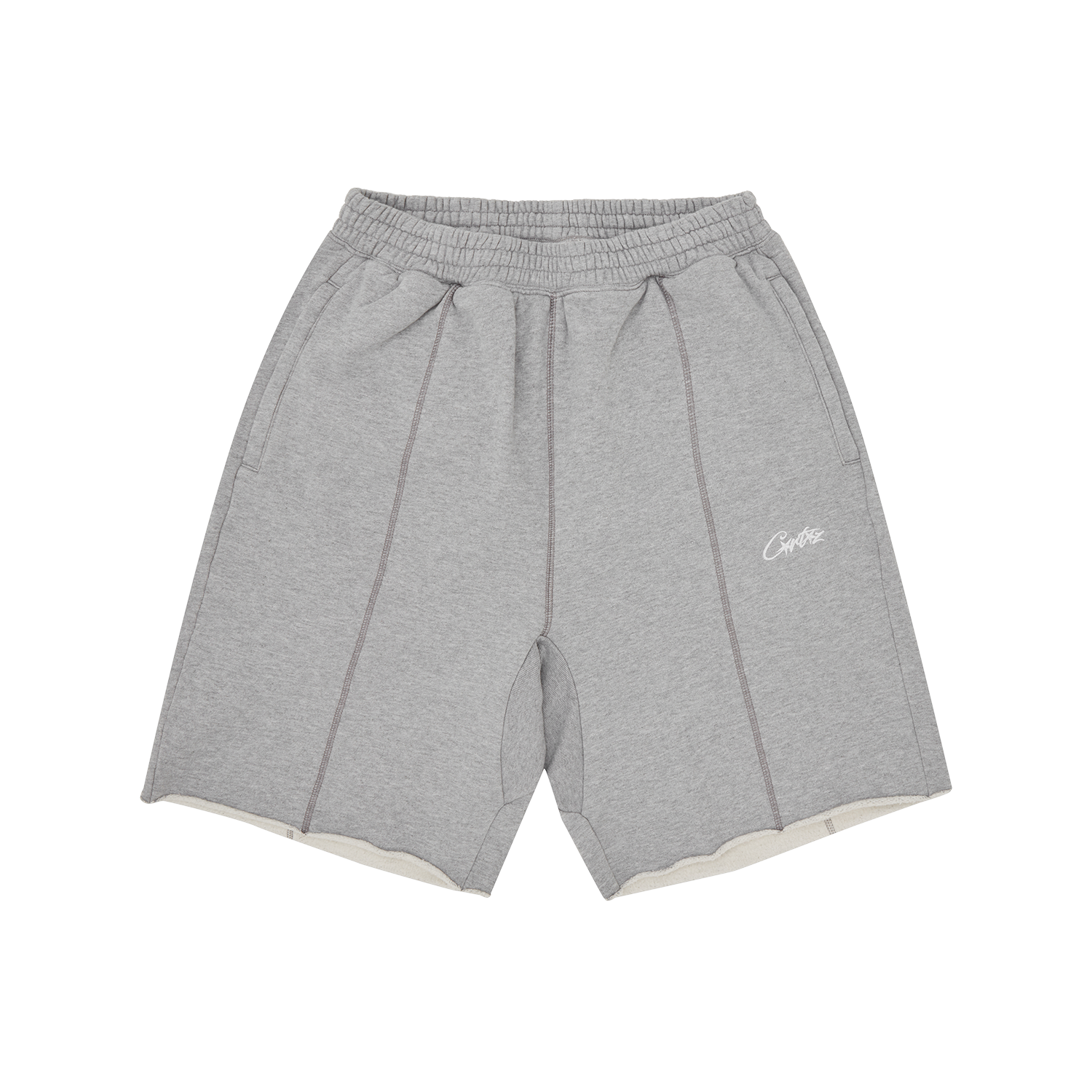 Corteiz HMP Raw Hem Shorts Heather Grey