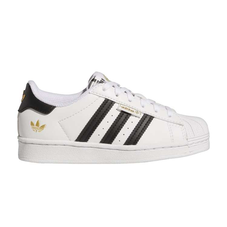 adidas Superstar Cloud White Core Black Gold Metallic (PS)
