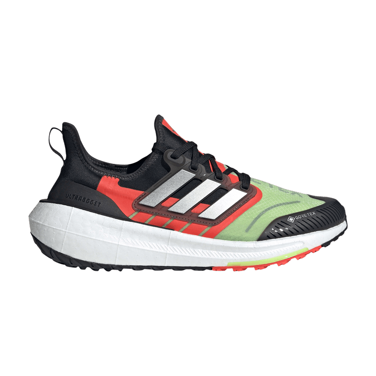 adidas Ultra Boost Light Gore-Tex Core Black Silver Metallic Lucid Lemon