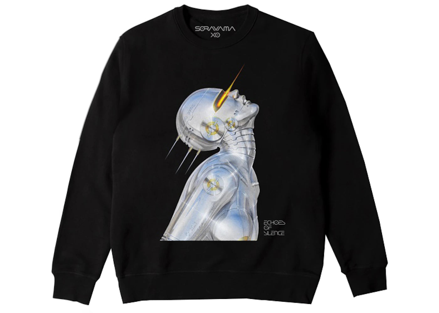 Hajime Sorayama x The Weeknd Echoes Of Silence Cover Crewneck Black