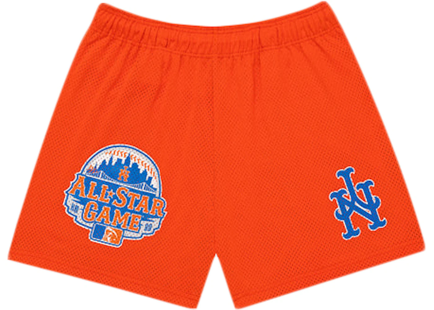 Happy Memories Don't Die Mets Basketball Shorts Orange