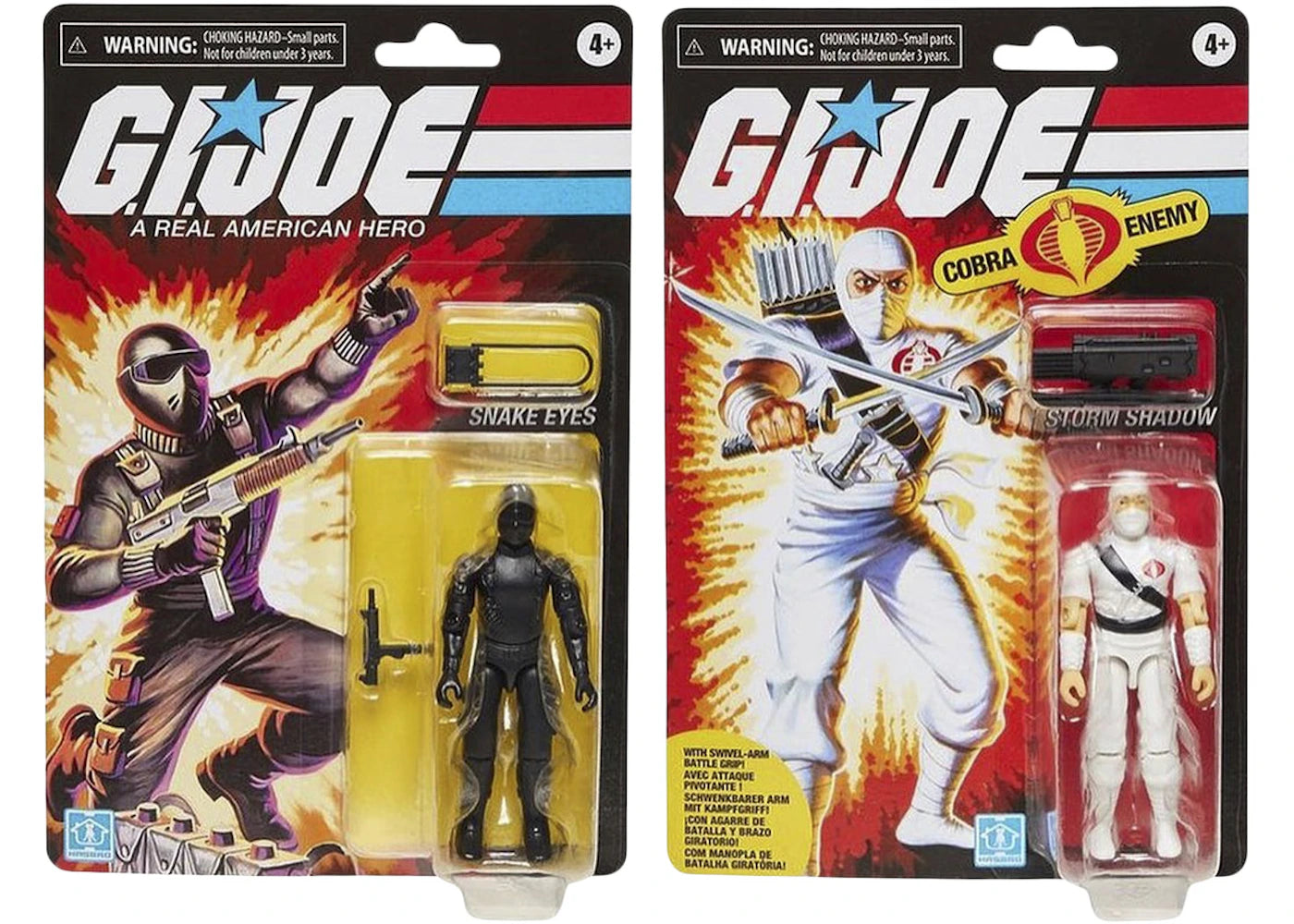 Hasbro G.I. Joe 40th Anniversary Snake Eyes & Storm Shadow Action Figure 2-Pack