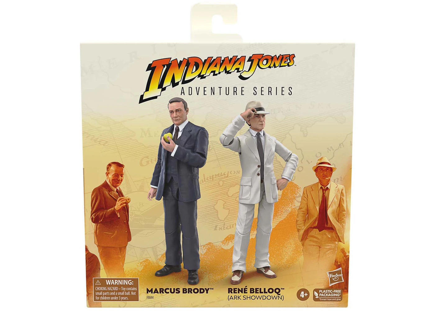Hasbro Indiana Jones Adventure Series Marcus Brody & Rene Belloq Action Figure Set