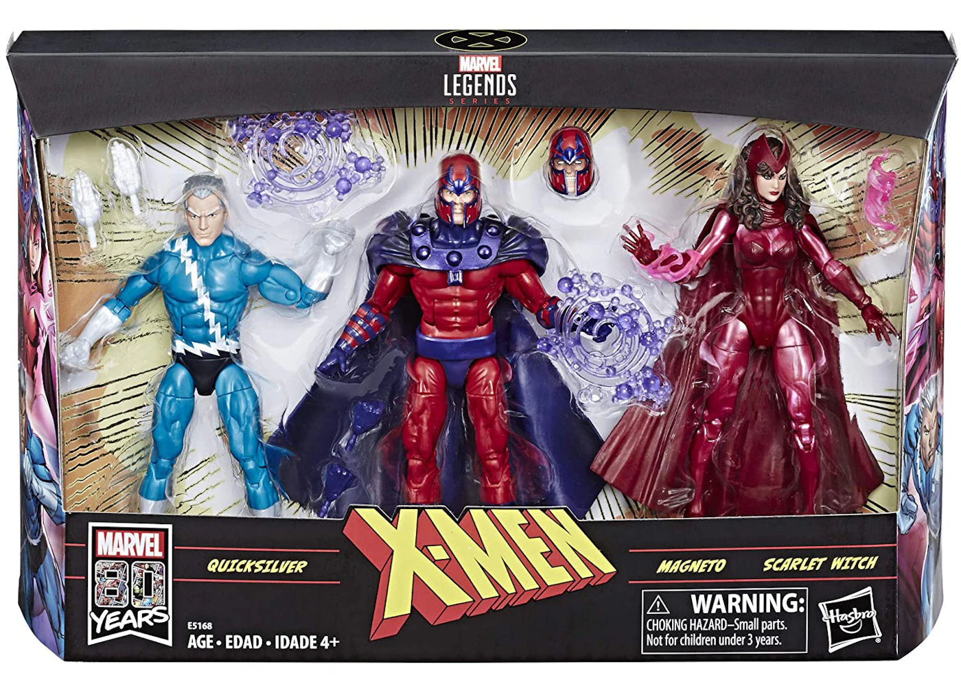 Hasbro Marvel Legends Family Matters Magneto, Quicksilver & Scarlet Witch Action Figure
