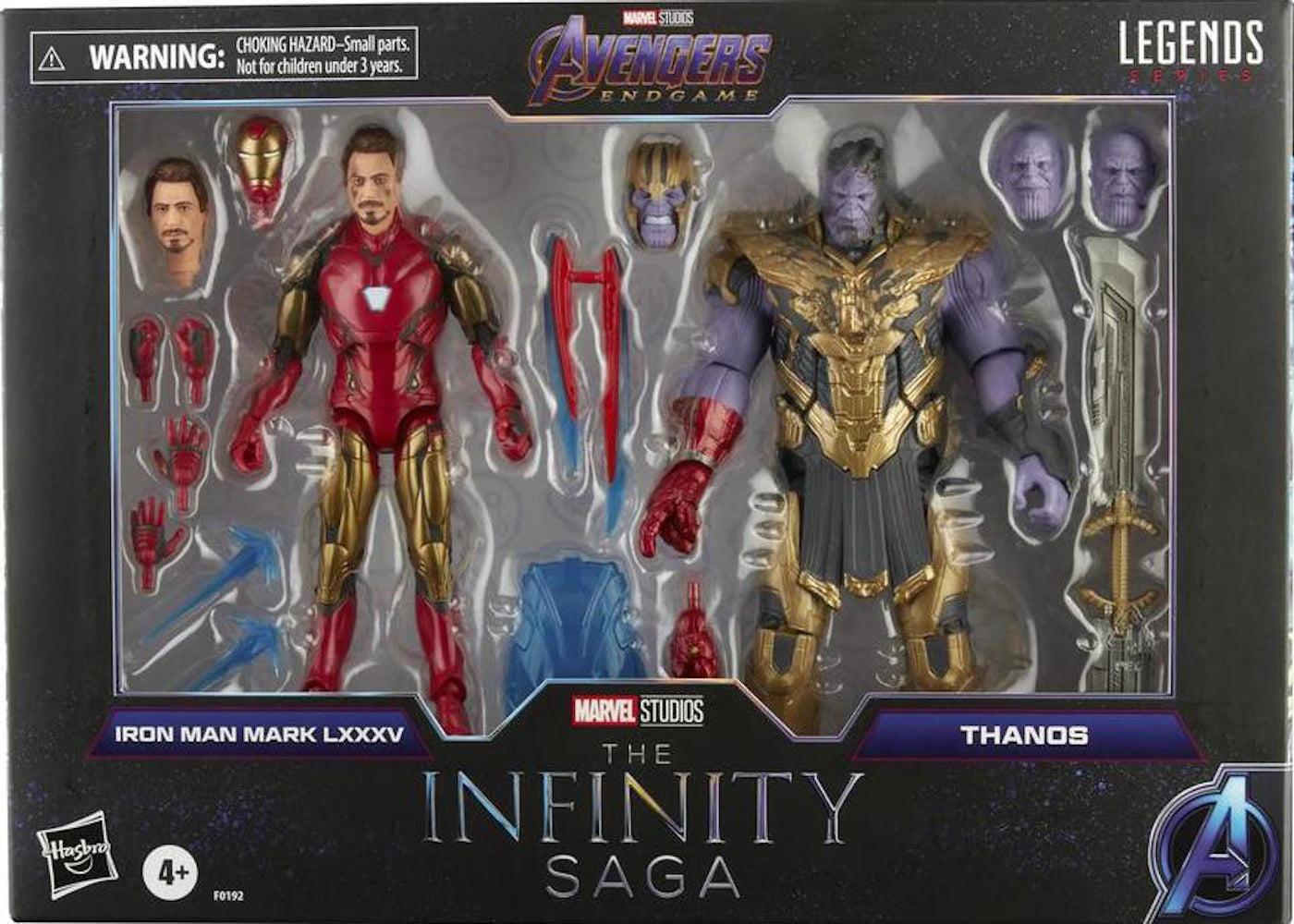 Hasbro Marvel Legends Iron Man MK85 & Thanos Final Battle The Infinity Saga Action Figure