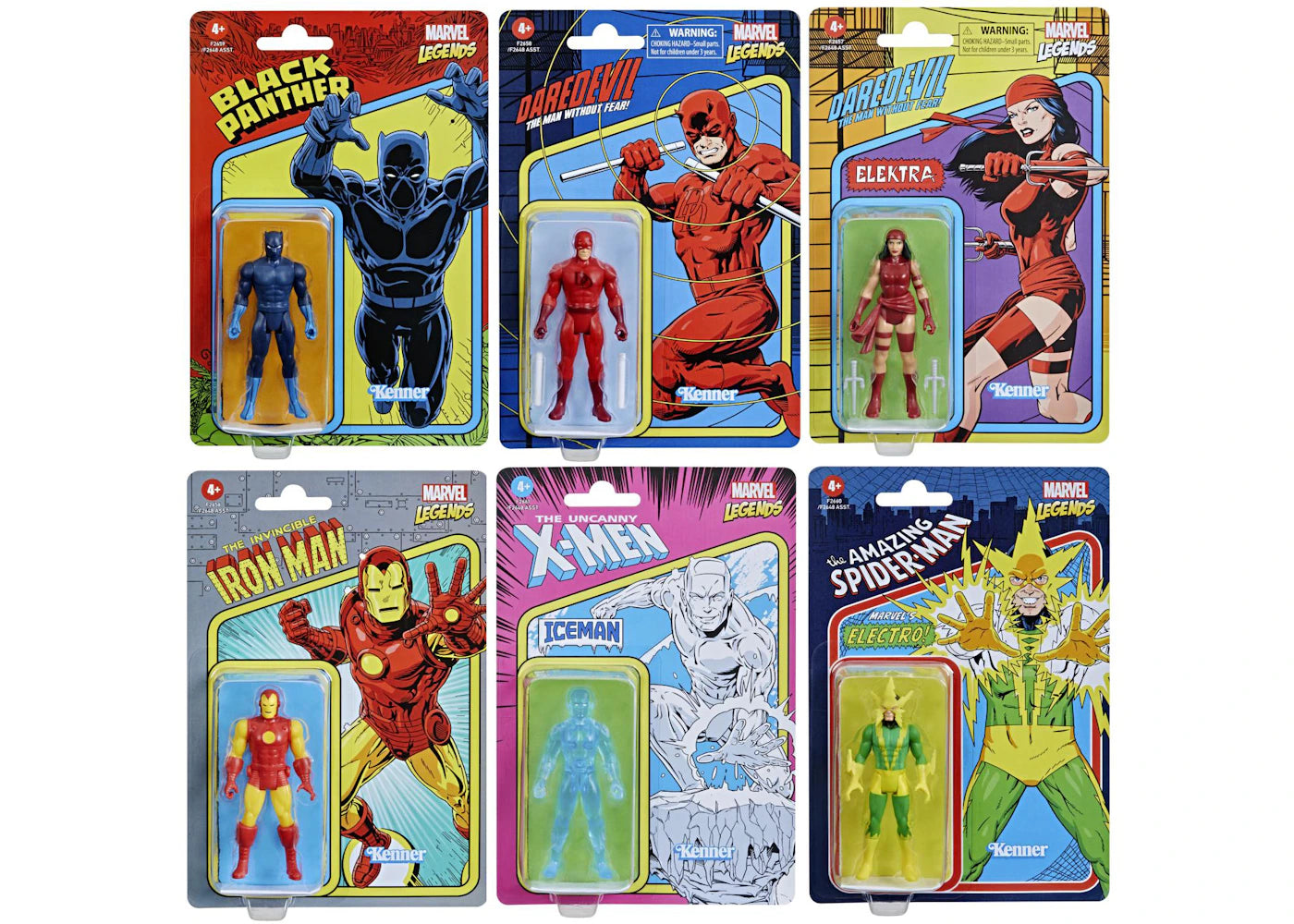 Hasbro Marvel Legends Retro Collection Wave 2 Set of 6 Action Figure