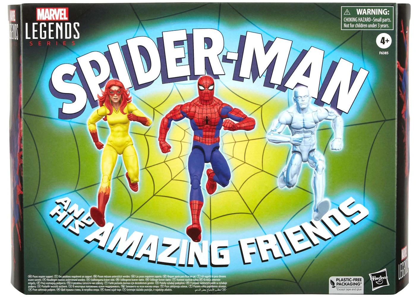 Hasbro Marvel Legends Series Spider-Man and His Amazing Friends Action Figure 3-Pack