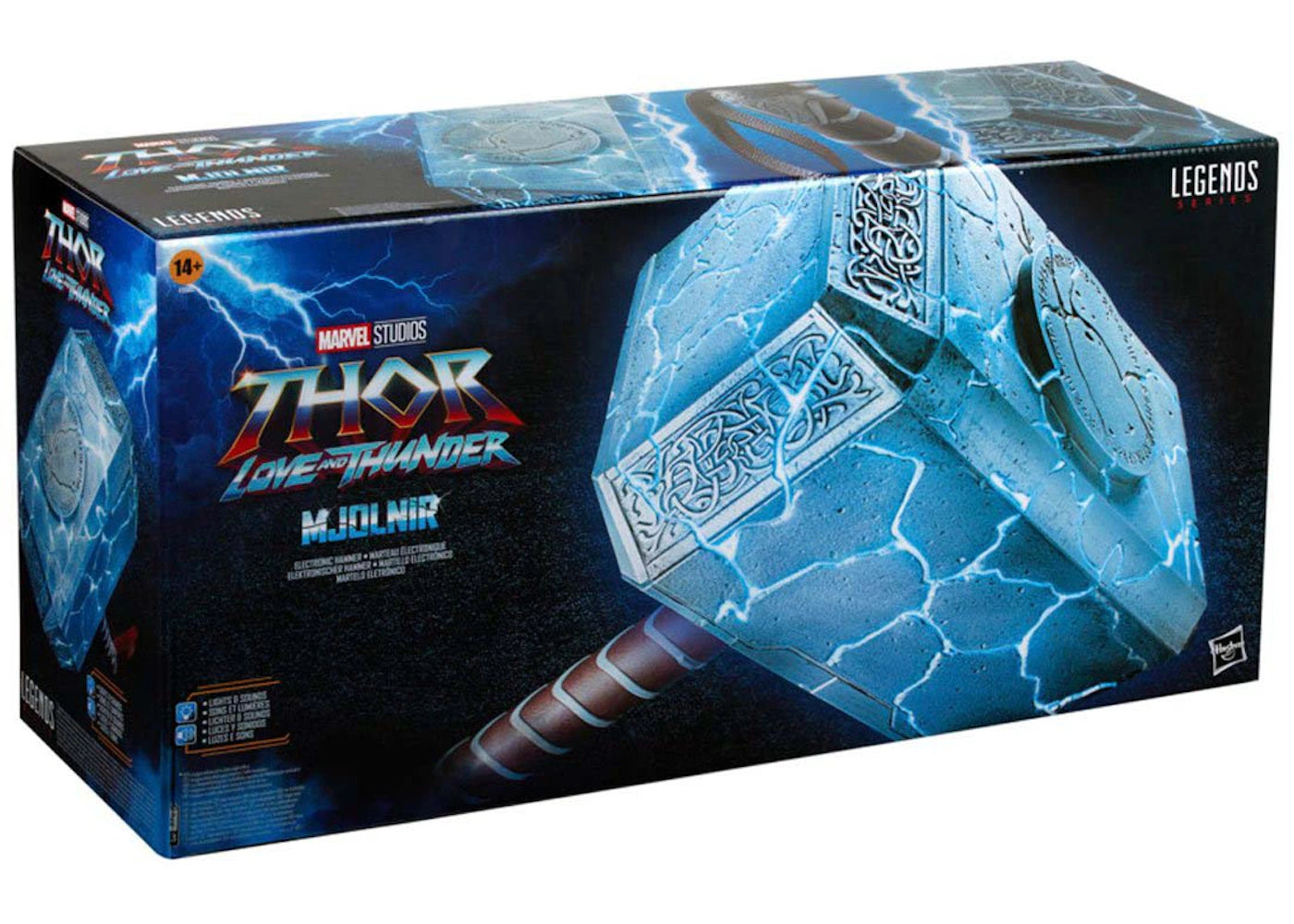 Hasbro Marvel Legends Thor Love and Thunder Mjolnir Electronic Hammer Replica
