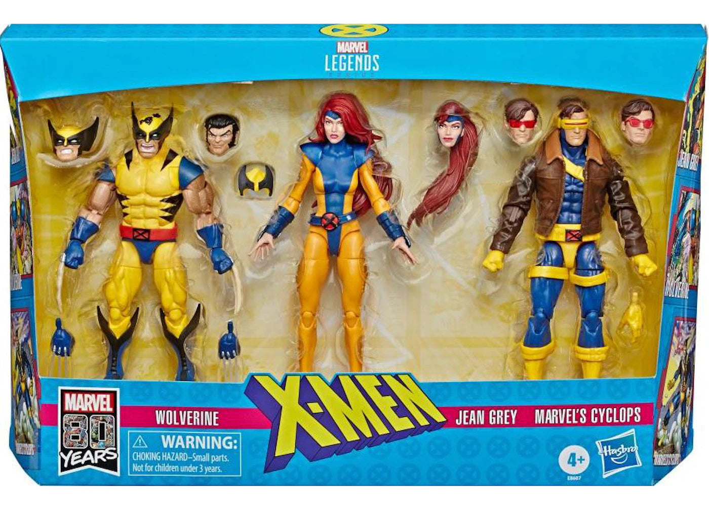 Hasbro Marvel Legends X-Men Wolverine, Jean Grey, Marvel’s Cyclops 3-Pack Action Figure