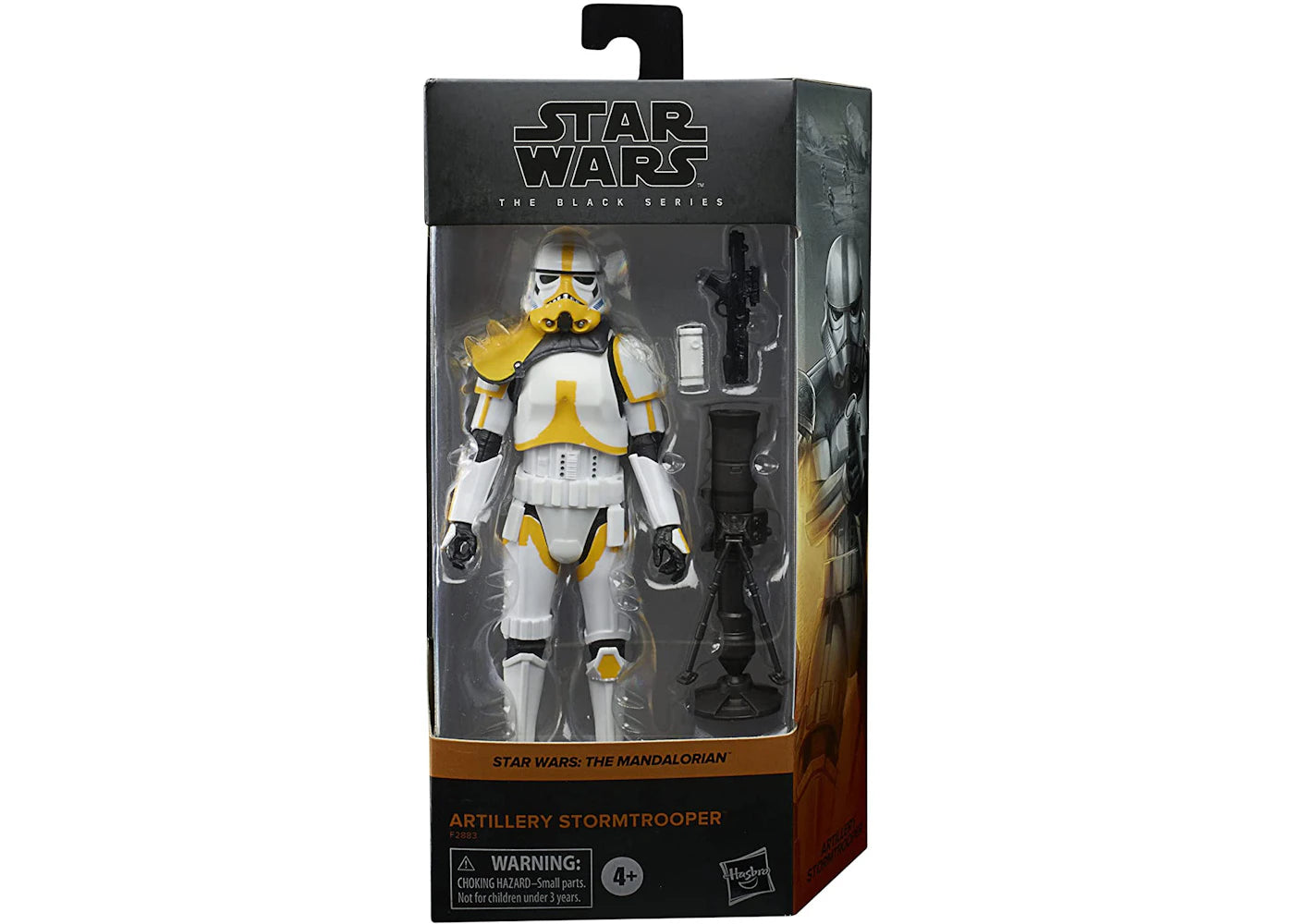 Hasbro Star Wars The Black Series The Mandalorian Artillery Stormtrooper (Amazon Exclusive) Action Figure White & Yellow