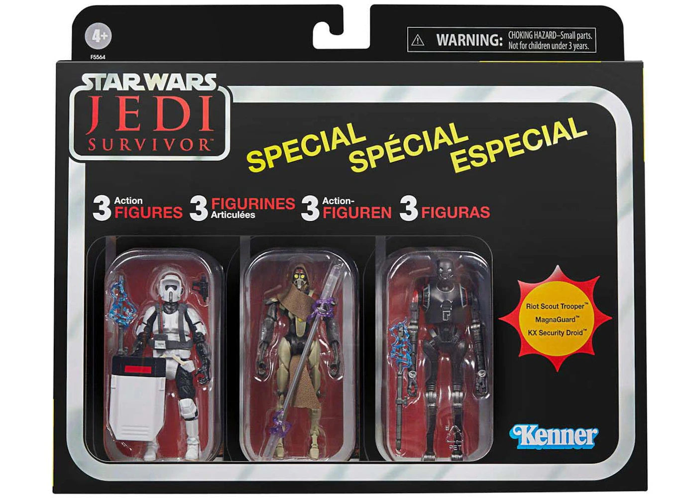 Hasbro Star Wars The Vintage Collection Jedi Survivor Gaming Greats Action 3-Pack