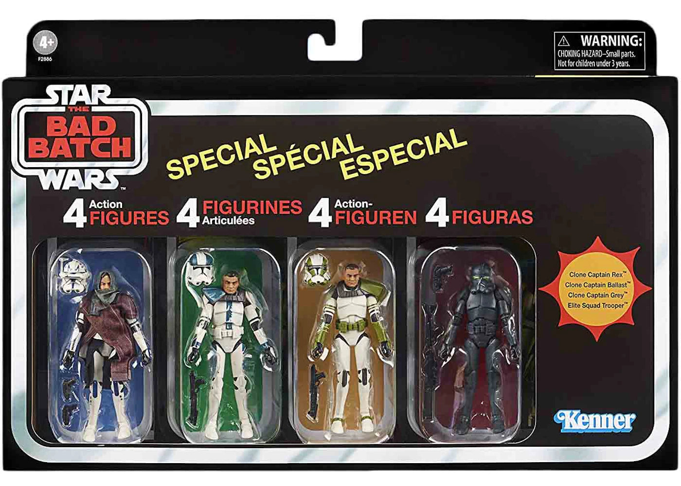 Hasbro Star Wars The Vintage Collection The Bad Batch Amazon Exclusive Action Figure 4-Pack