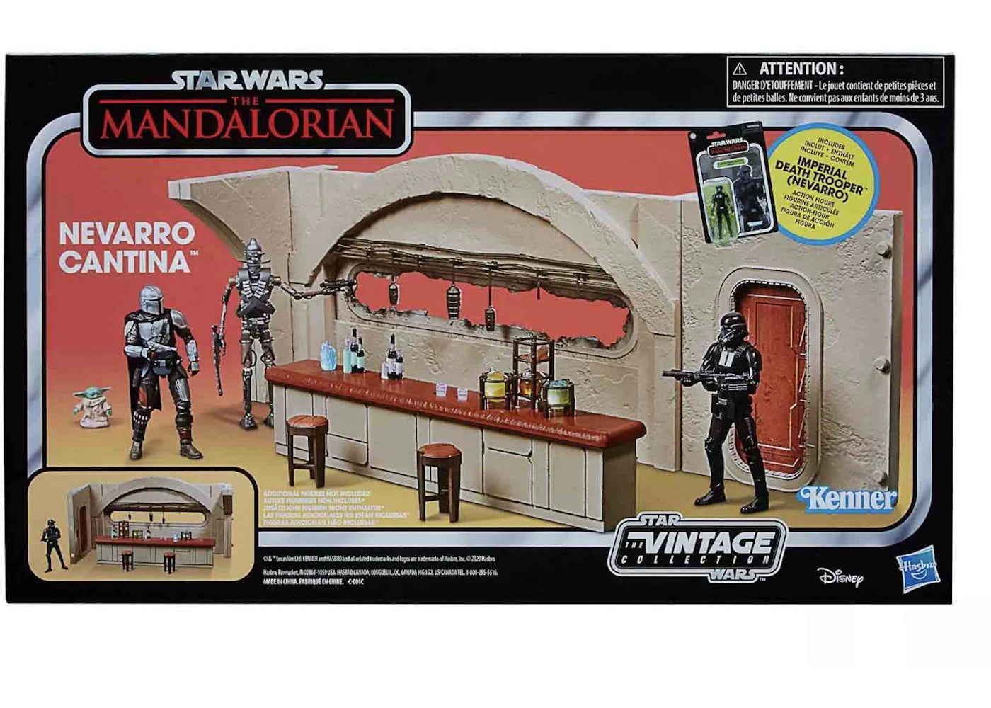 Hasbro Star Wars The Vintage Collection The Mandalorian Nevarro Cantina Action Figure Playset