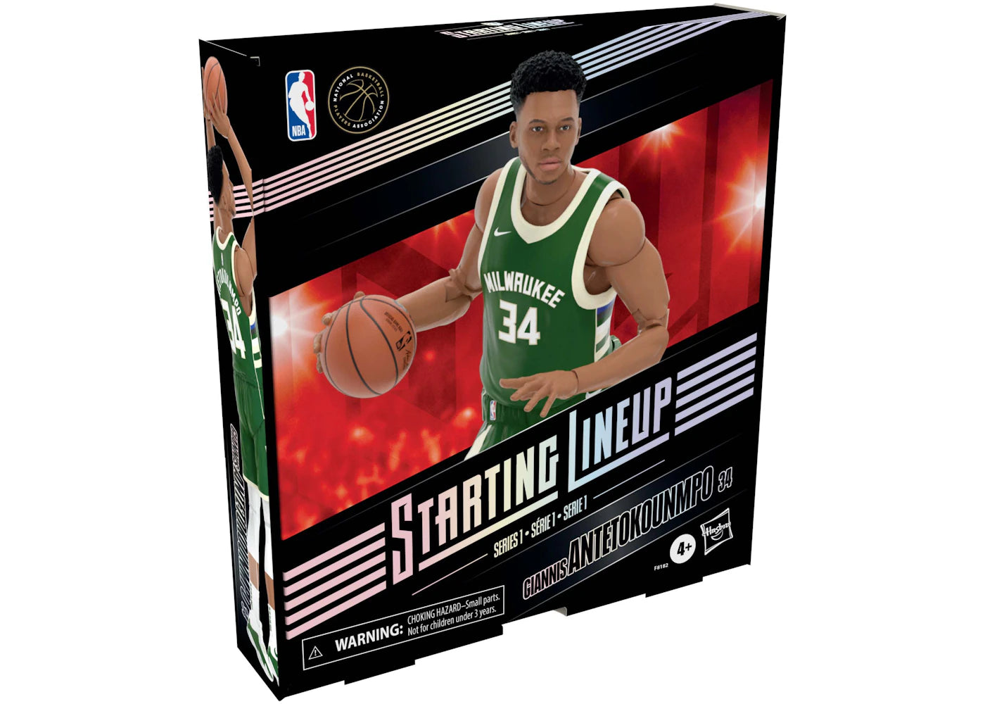 Hasbro Starting Lineup NBA Season 1 Milwaukee Bucks Giannis Antetokounmpo Action Figure