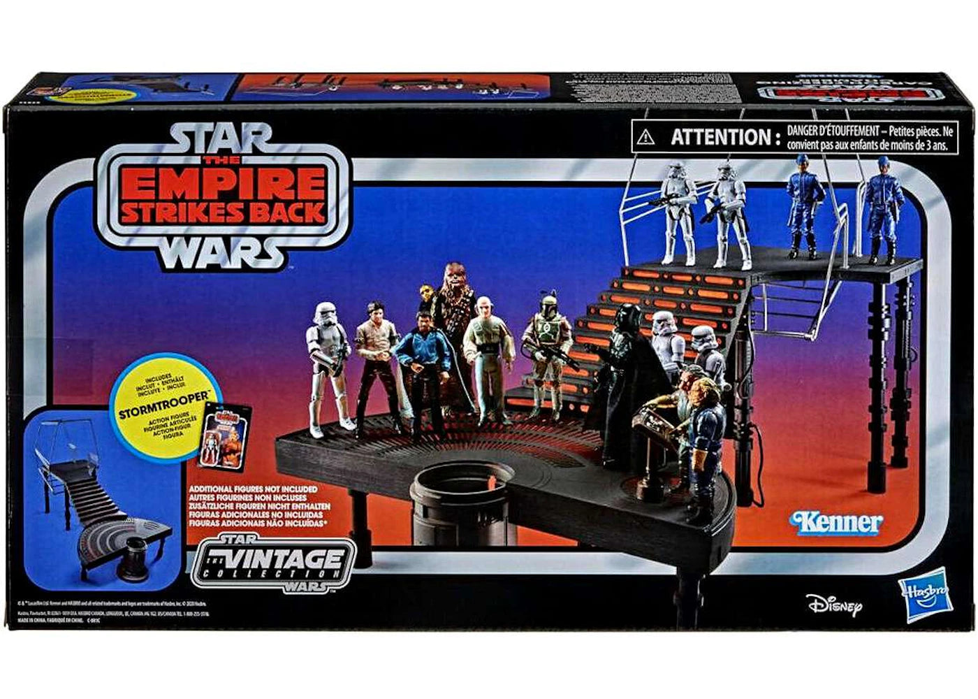 Hasbro Star Wars Vintage Collection Carbon Freezing Chamber Stormtrooper & Han Solo in Carbonite Block Playset