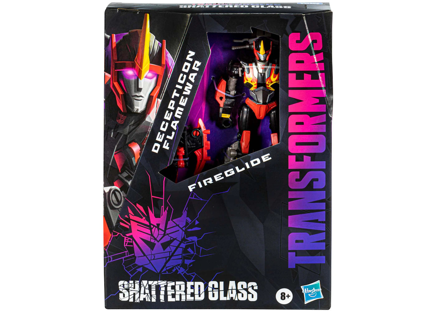 Hasbro Transformers Generations Shattered Glass Collection Decepticon Flamewar with Fireglide Hasbro Pulse Exclusive Action Figure