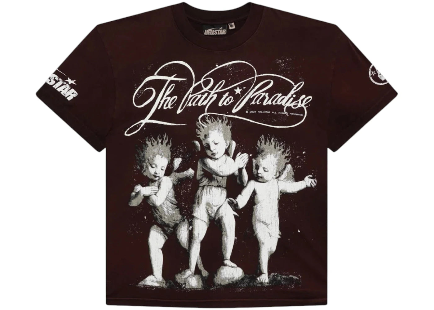 Hellstar Cherubs T-Shirt Brown