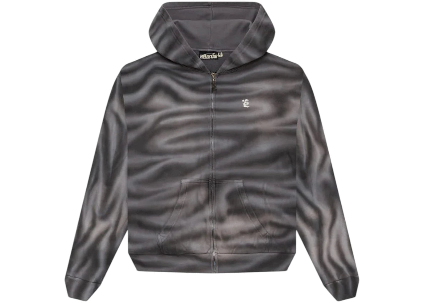 Hellstar Classic Logo Airbrush Zip-Up White