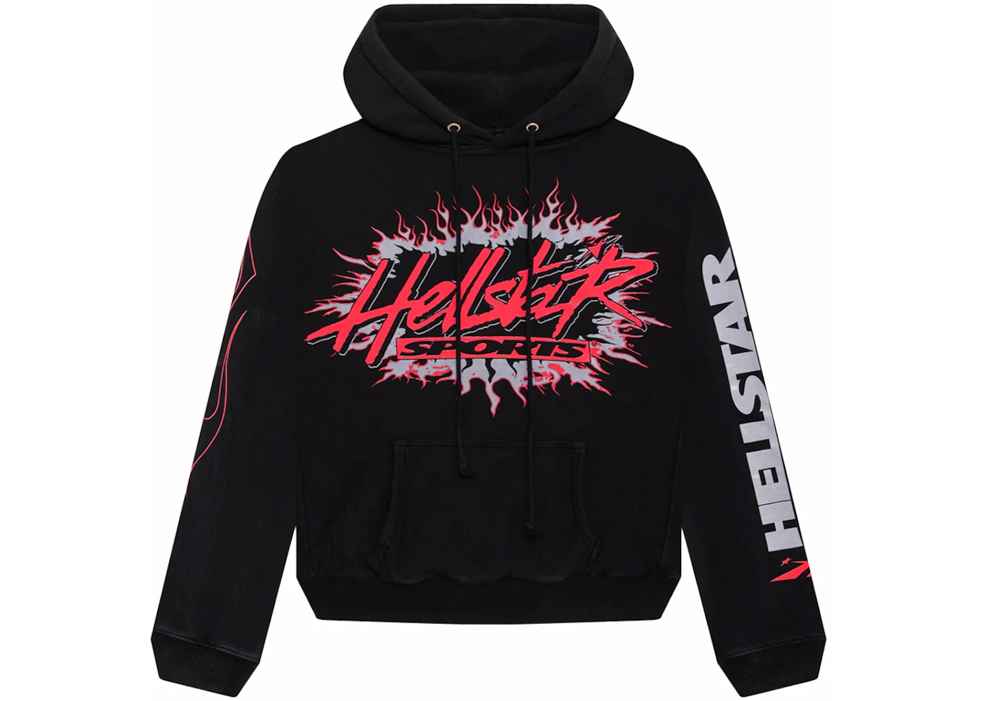 Hellstar Future Flame Hoodie Black