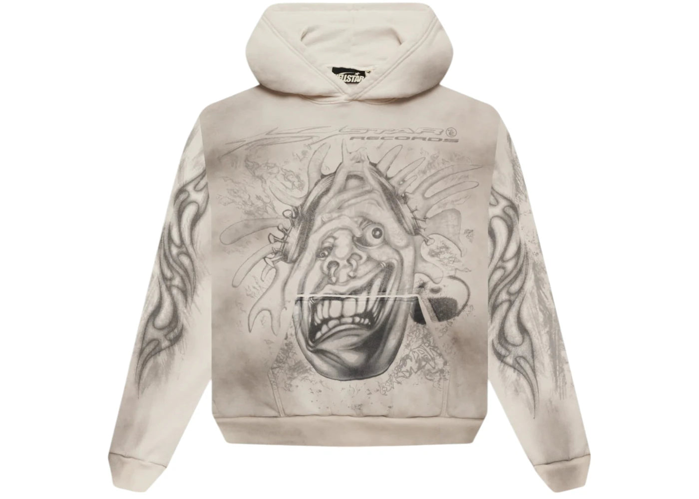 Hellstar Hstar Records Hoodie White