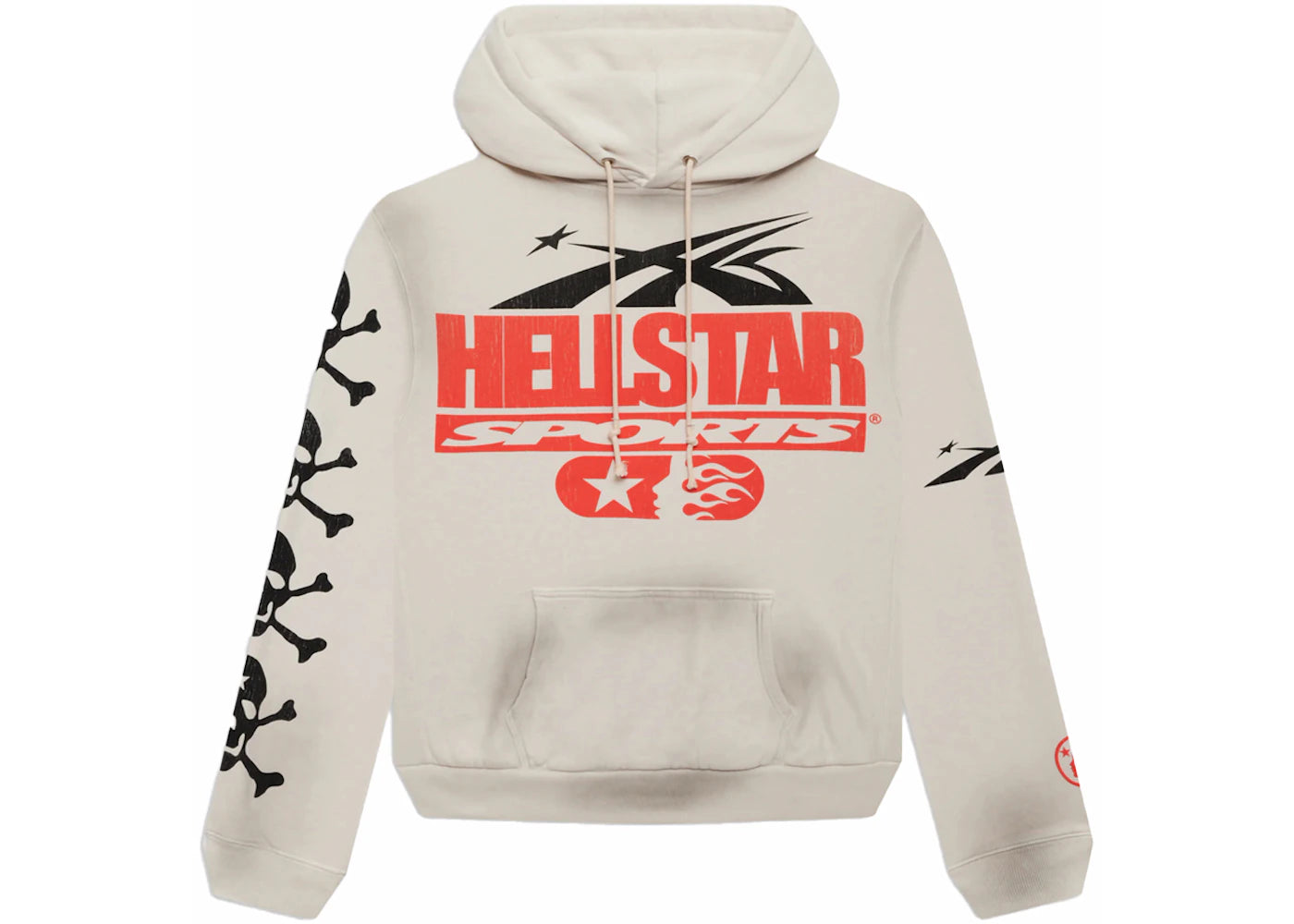 Hellstar If You Dont Like Us Beat Us Hoodie Grey