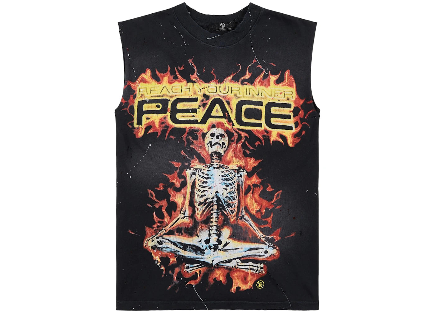 Hellstar Inner Peace Skeleton Sleeveless T-shirt Black