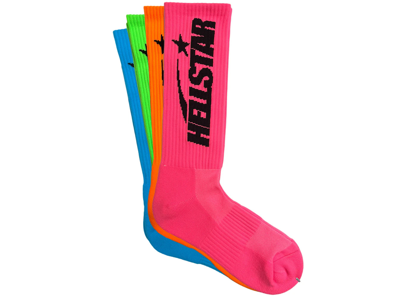 Hellstar Logo Socks (4 Pack) Neon