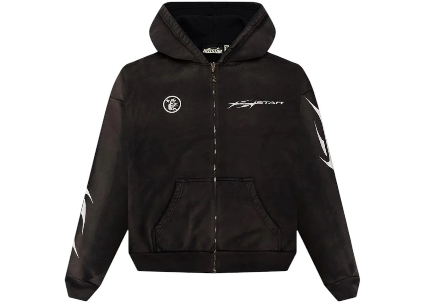 Hellstar Logo Zip-Up Black