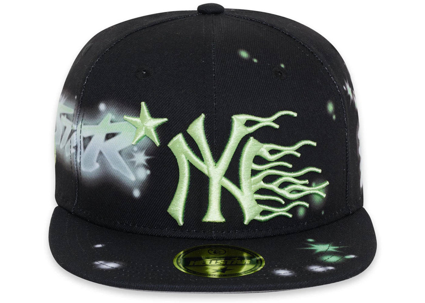 Hellstar NY Snapback Graffiti Hat Black/Neon