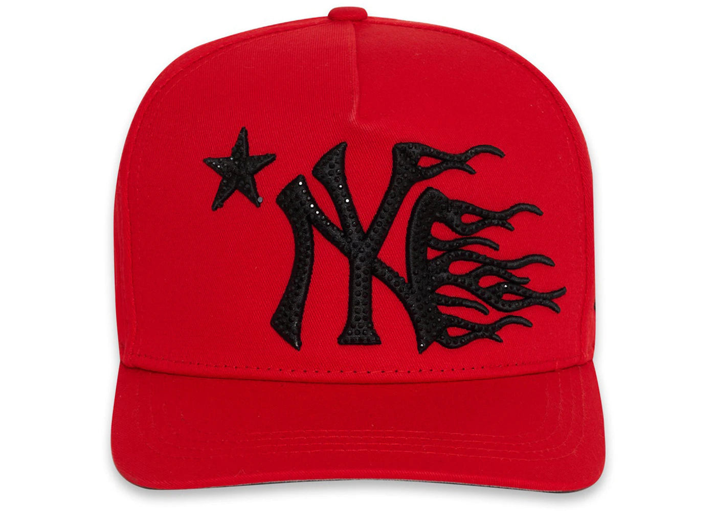 Hellstar NY Snapback Hat Red/Black