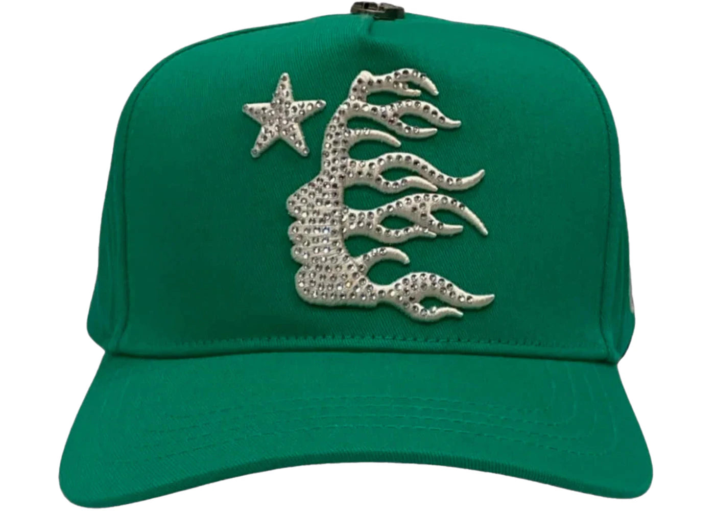 Hellstar OG Logo Rhinestone Cap Green
