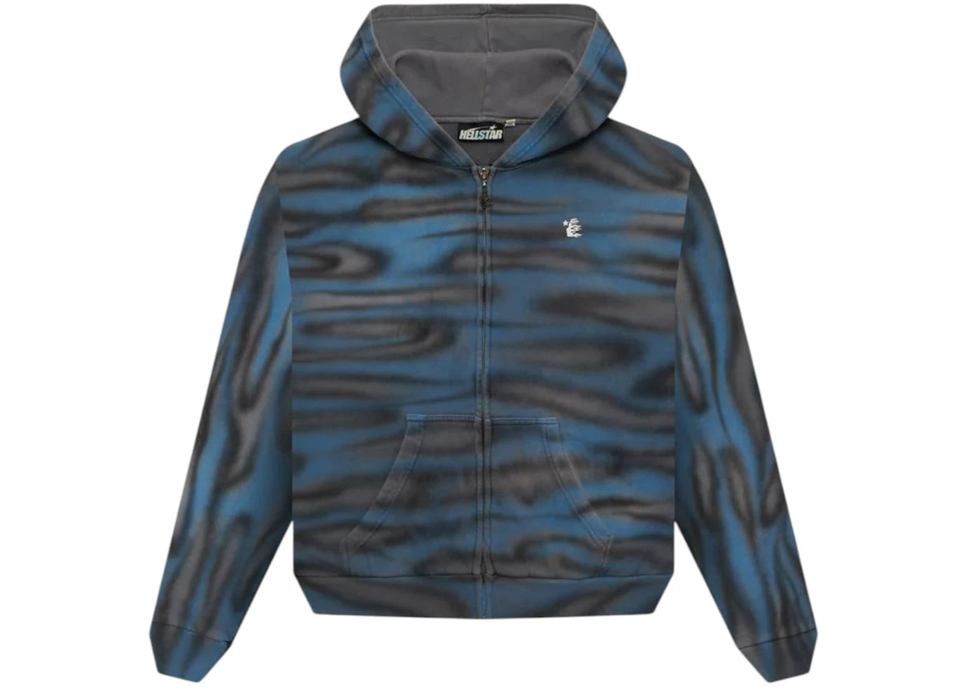 Hellstar Path To Paradise Airbrush Zip-Up Blue