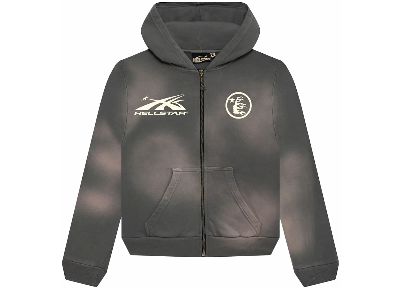 Hellstar Sports Zip-Up Sweatshirt Grey