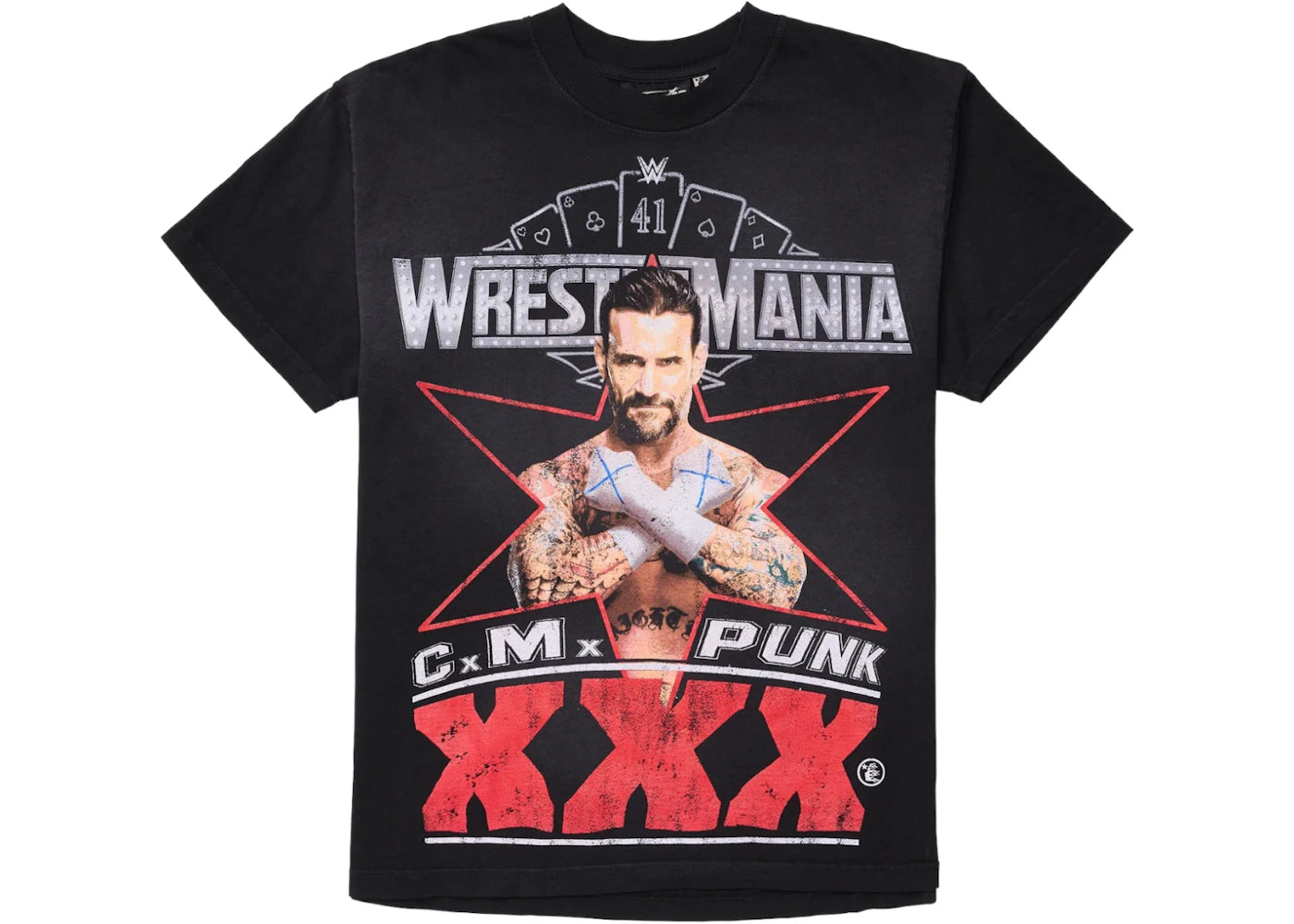 Hellstar Wrestlemania CM Punk T-Shirt Black